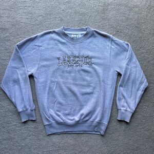 Lakeside Surf Embroidered Crewneck Sweatshirt Sweater Pullover